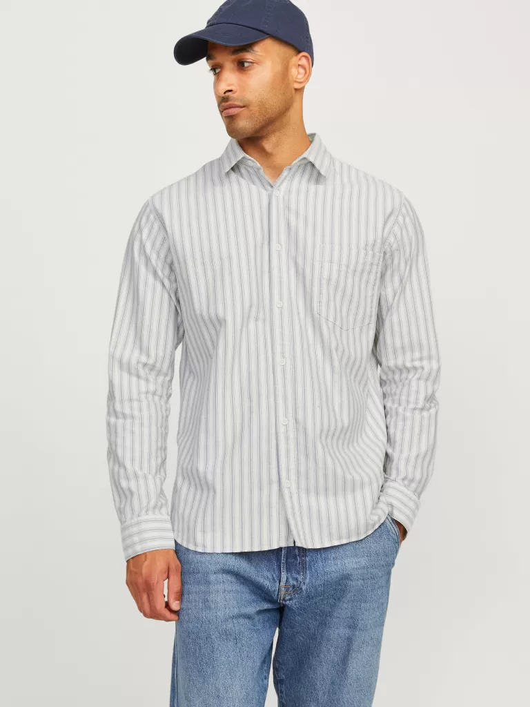 JACK & JONES Koszule^RDD Krój swobodny Koszula Biały