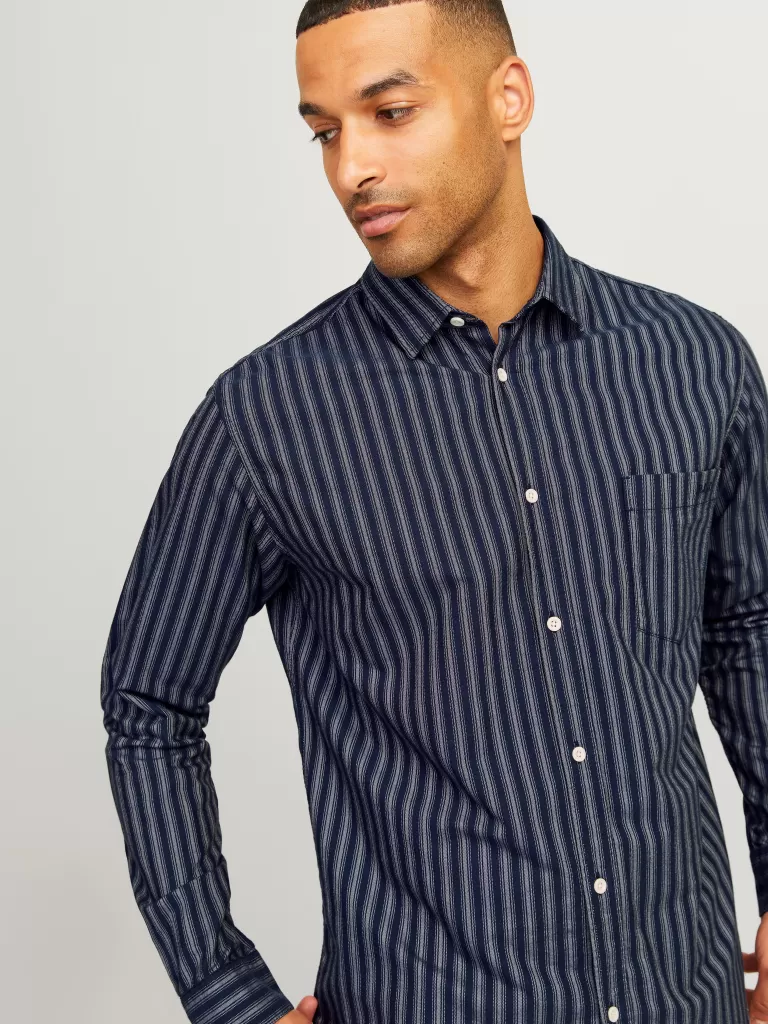 JACK & JONES Koszule^RDD Krój swobodny Koszula Niebieski