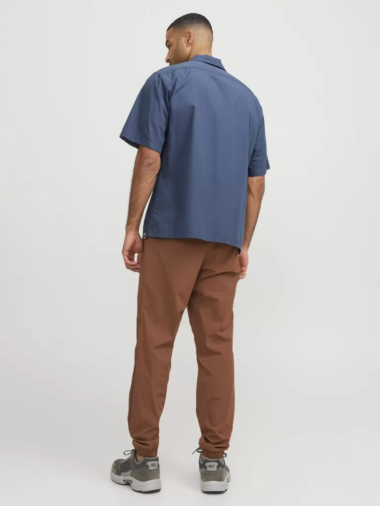 JACK & JONES Koszule^RDD Krój swobodny Tropikalna Niebieski