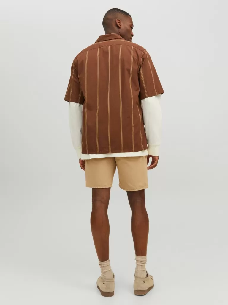 JACK & JONES Koszule^RDD Krój swobodny Tropikalna Brązowy