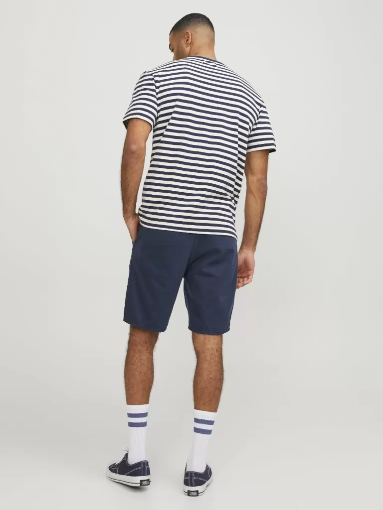 JACK & JONES Krótkie Spodenki^RDD Luźno dopasowane Krótkie chinosy Niebieski