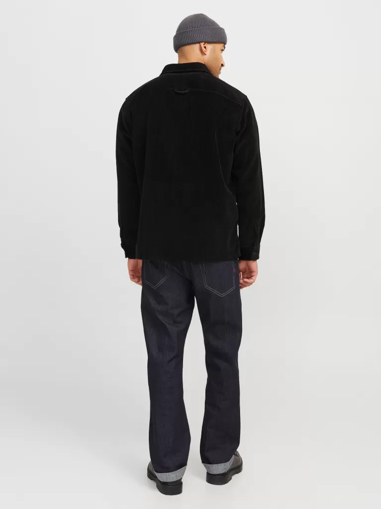 JACK & JONES Koszule^RDD Szeroki krój Kurtka koszulowa Czarny