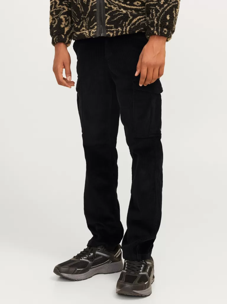 JACK & JONES Spodnie | Wyprzedaż^Spodnie bojówki Junior Czarny