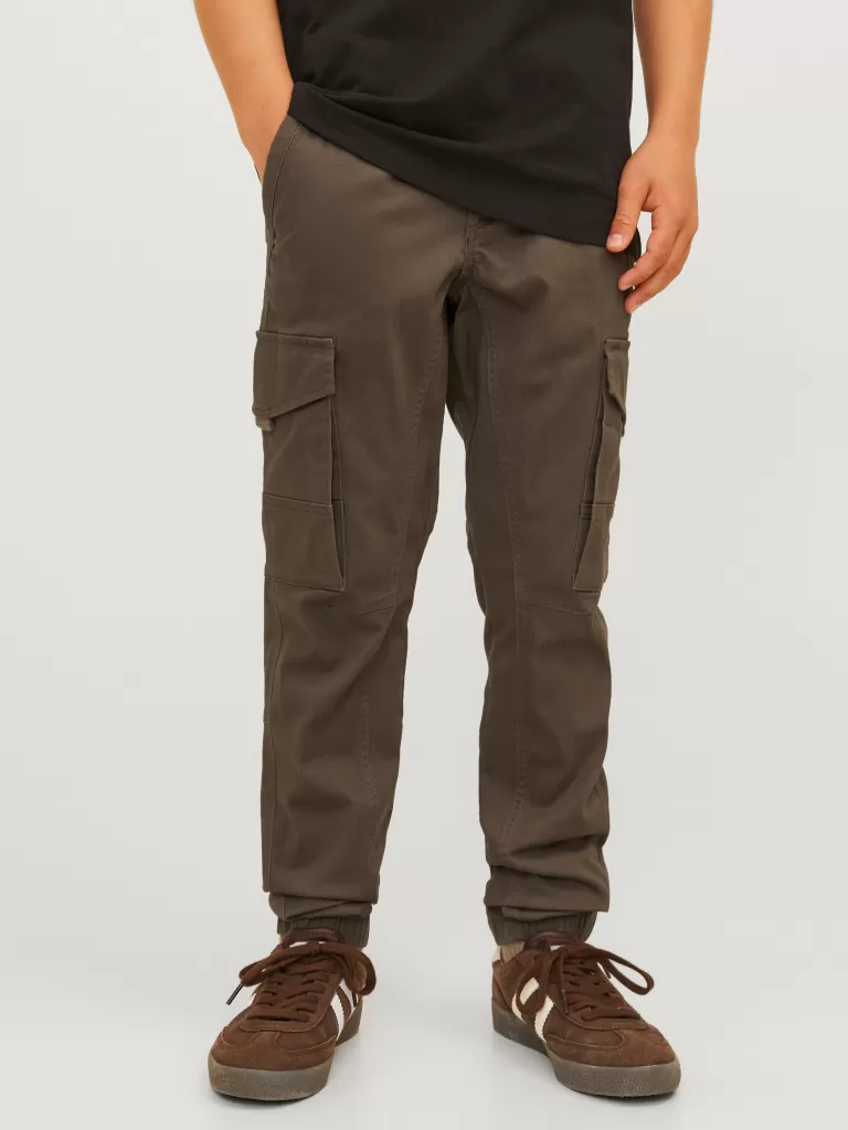 JACK & JONES Spodnie | Wyprzedaż^Spodnie bojówki Junior Brązowy