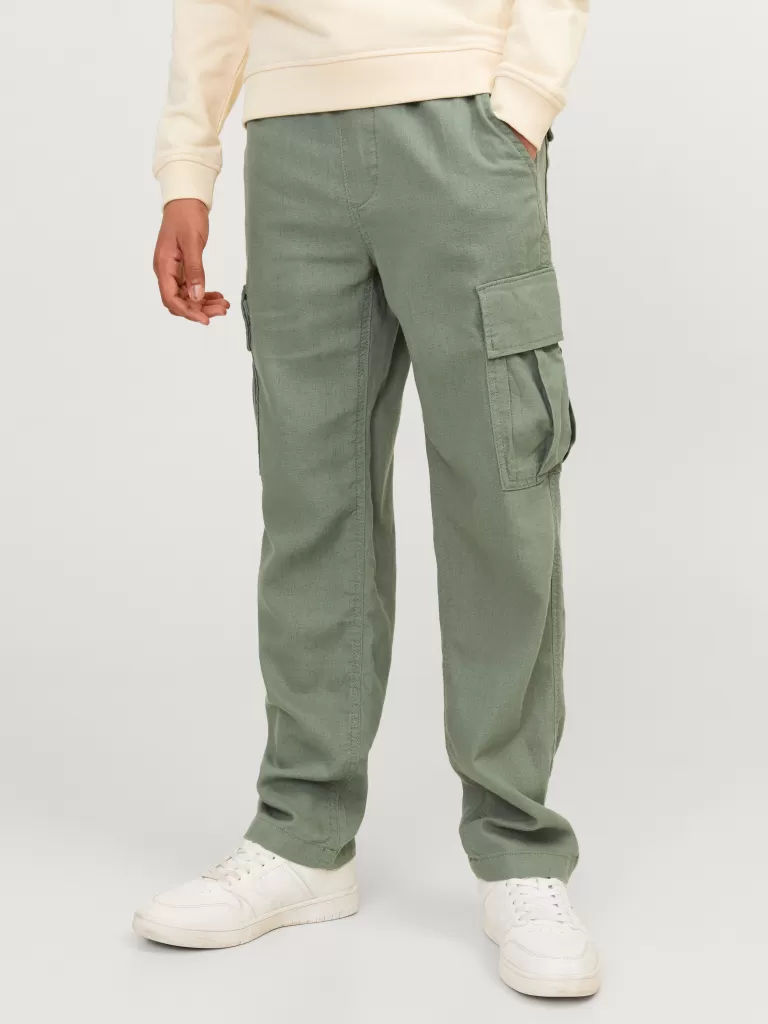 JACK & JONES Spodnie | Wyprzedaż^Spodnie bojówki Junior Zielony