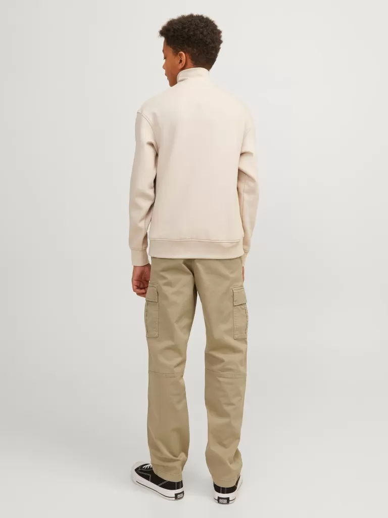 JACK & JONES Spodnie^Spodnie bojówki Junior Beżowy