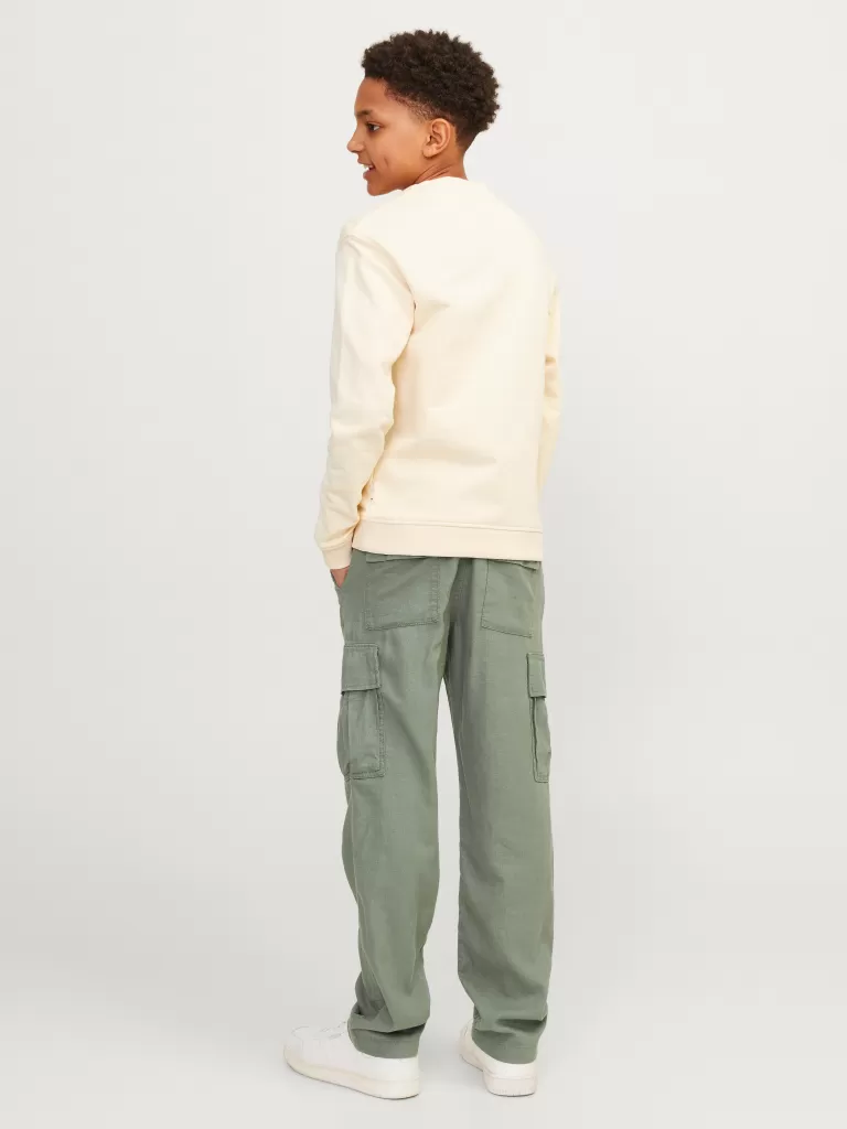 JACK & JONES Spodnie | Wyprzedaż^Spodnie bojówki Junior Zielony