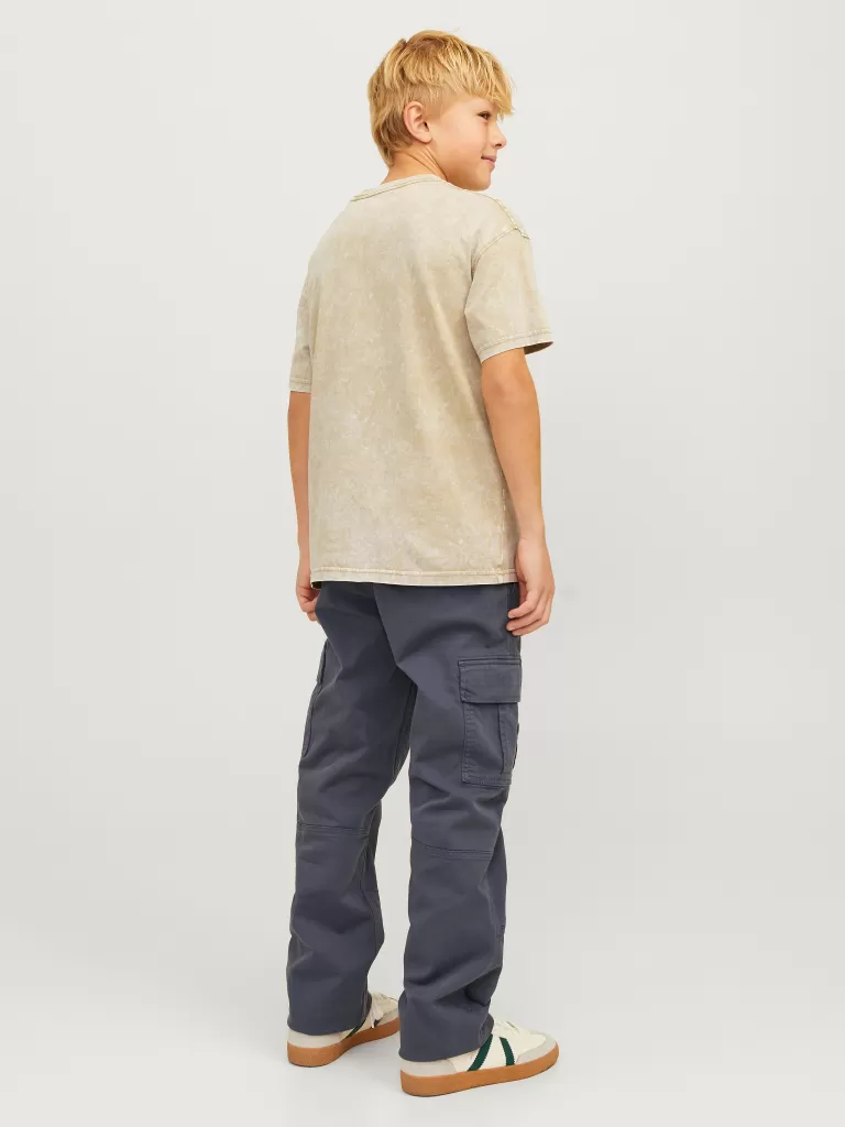 JACK & JONES Spodnie^Spodnie bojówki Junior Niebieski