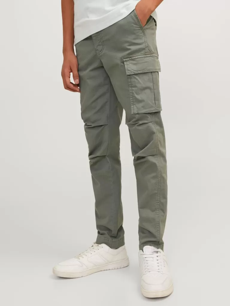 JACK & JONES Spodnie | Wyprzedaż^Spodnie chino Junior Zielony
