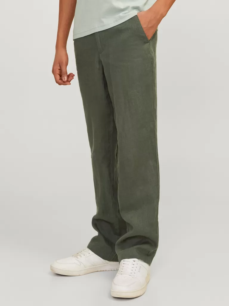 JACK & JONES Spodnie | Wyprzedaż^Spodnie chino Junior Zielony