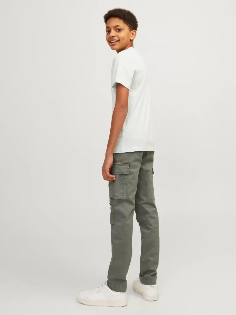 JACK & JONES Spodnie | Wyprzedaż^Spodnie chino Junior Zielony