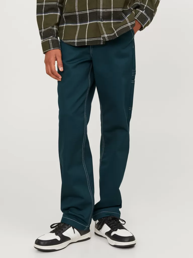 JACK & JONES Spodnie | Wyprzedaż^Spodnie robocze Junior Zielony