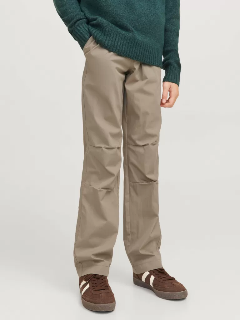 JACK & JONES Spodnie | Wyprzedaż^Spodnie spadochronowe Junior Beżowy