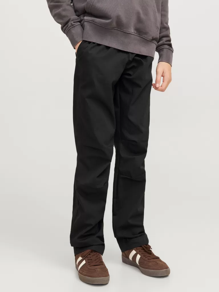 JACK & JONES Spodnie | Wyprzedaż^Spodnie spadochronowe Junior Czarny