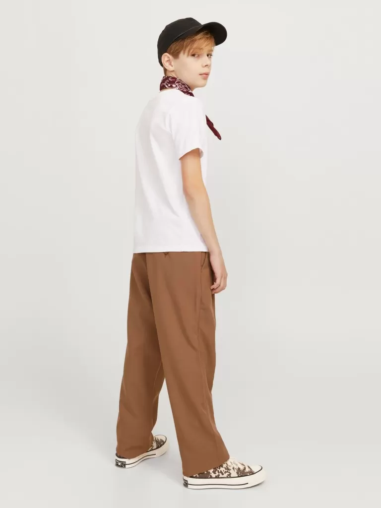 JACK & JONES Bestsellery | Spodnie^Spodnie z szeroką nogawką Junior Brązowy