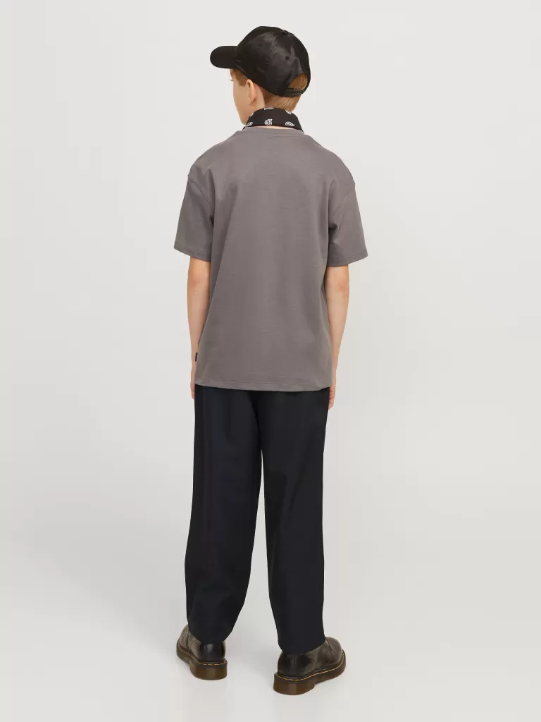 JACK & JONES Bestsellery | Spodnie^Spodnie z szeroką nogawką Junior Czarny