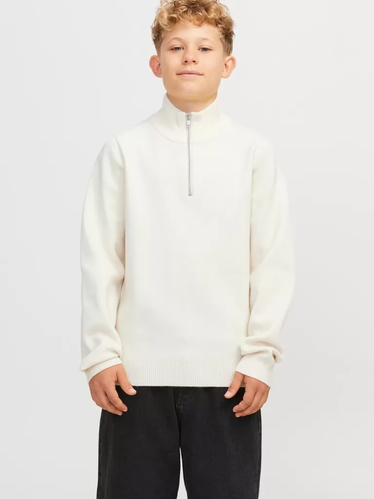 JACK & JONES Bestsellery | Swetry^Sweter wkładany przez głowę Junior Biały