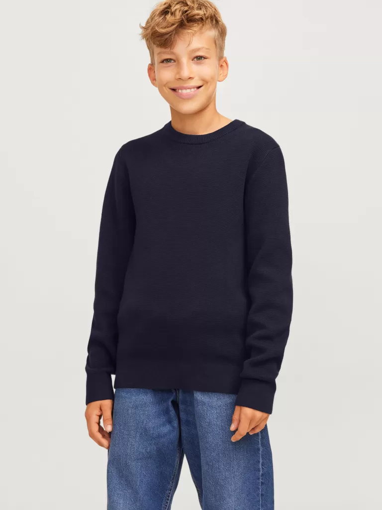 JACK & JONES Swetry^Sweter wkładany przez głowę Junior Niebieski