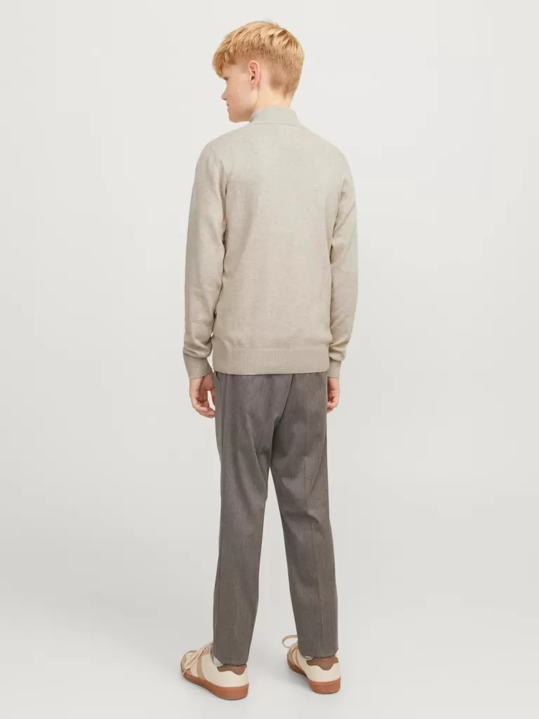JACK & JONES Swetry^Sweter wkładany przez głowę Junior Beżowy