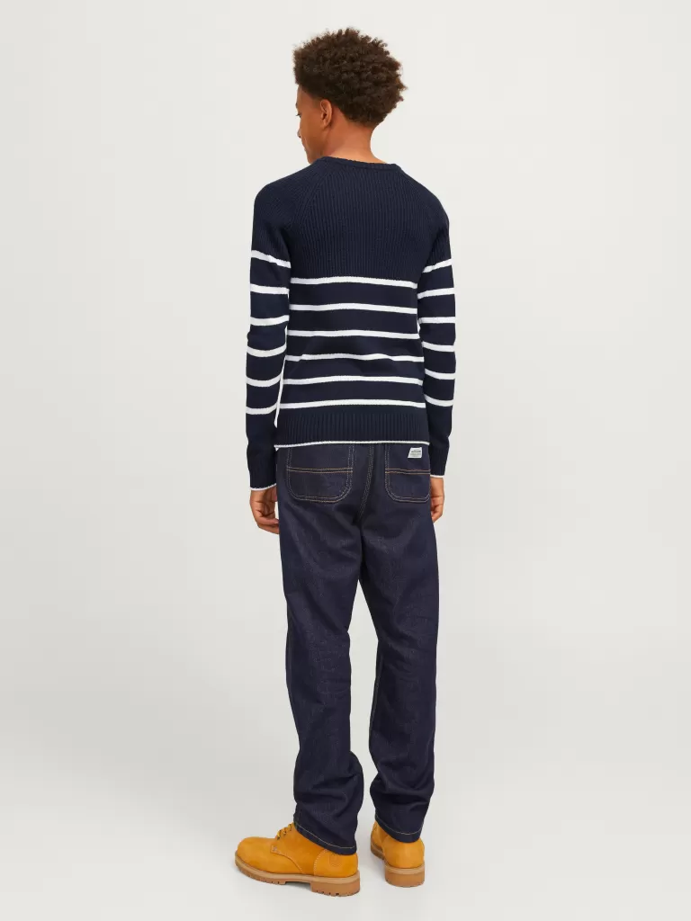 JACK & JONES Swetry^Sweter wkładany przez głowę Junior Niebieski
