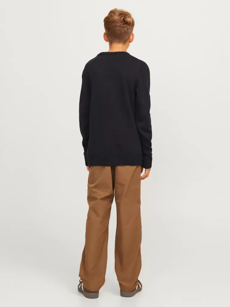 JACK & JONES Swetry^Sweter wkładany przez głowę Junior Czarny