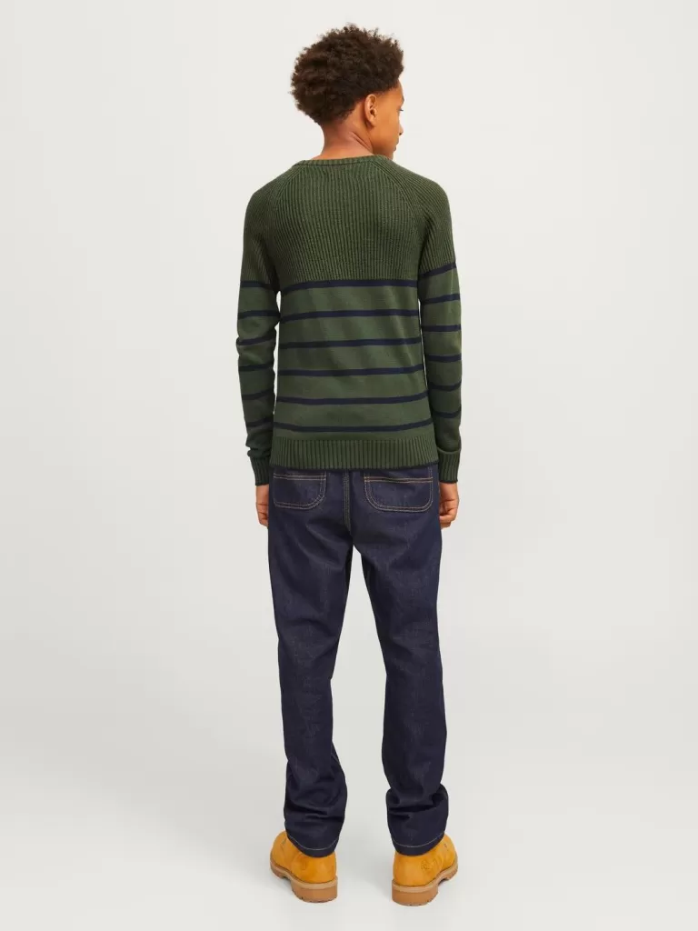JACK & JONES Swetry^Sweter wkładany przez głowę Junior Zielony