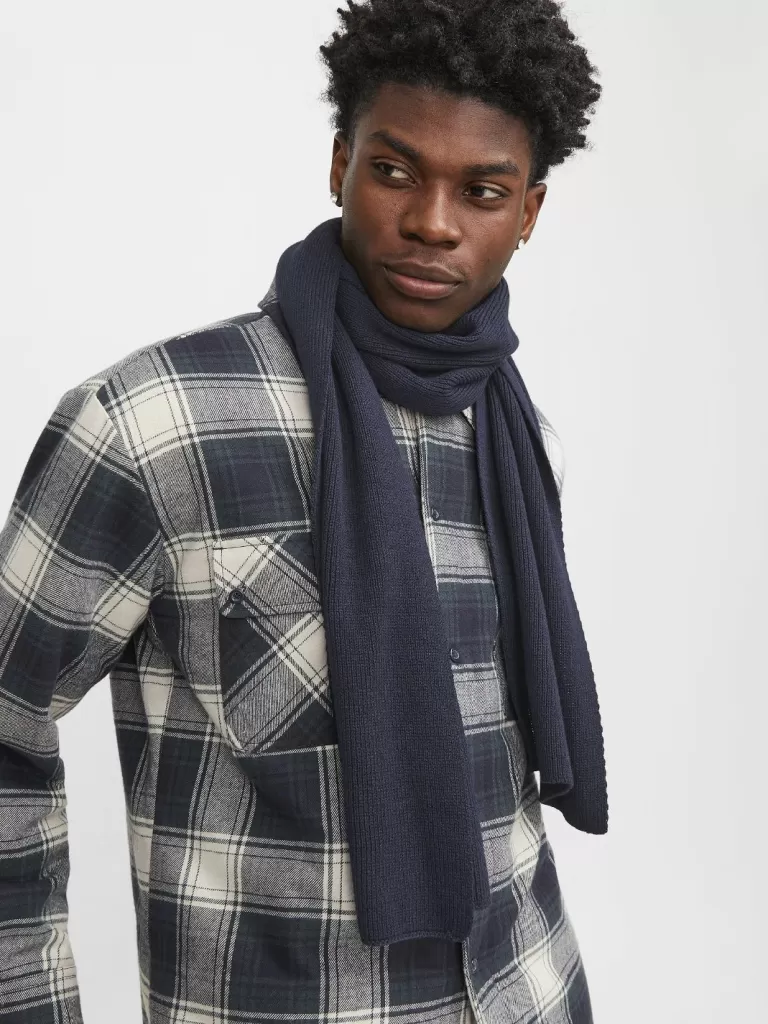 JACK & JONES Szaliki^Szalik Niebieski