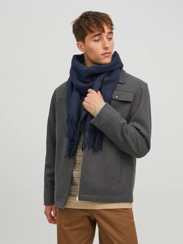 JACK & JONES Szaliki^Szalik Niebieski