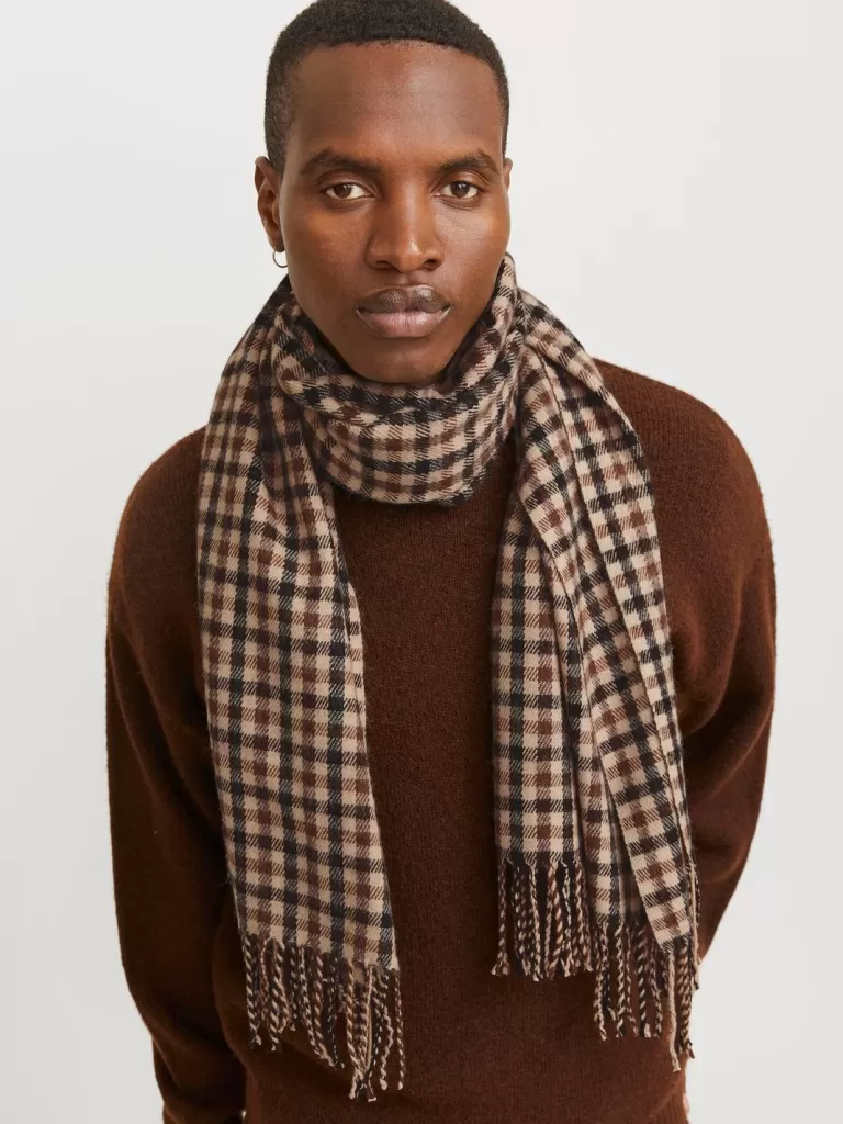 JACK & JONES Szaliki^Szalik Brązowy