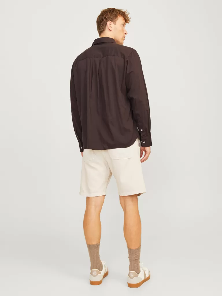 JACK & JONES Koszule^Szeroki krój Koszula Brązowy