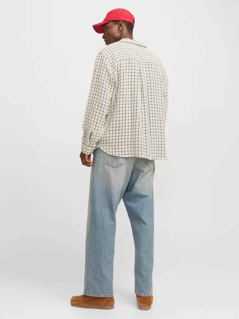 JACK & JONES Koszule^Szeroki krój Koszula Biały