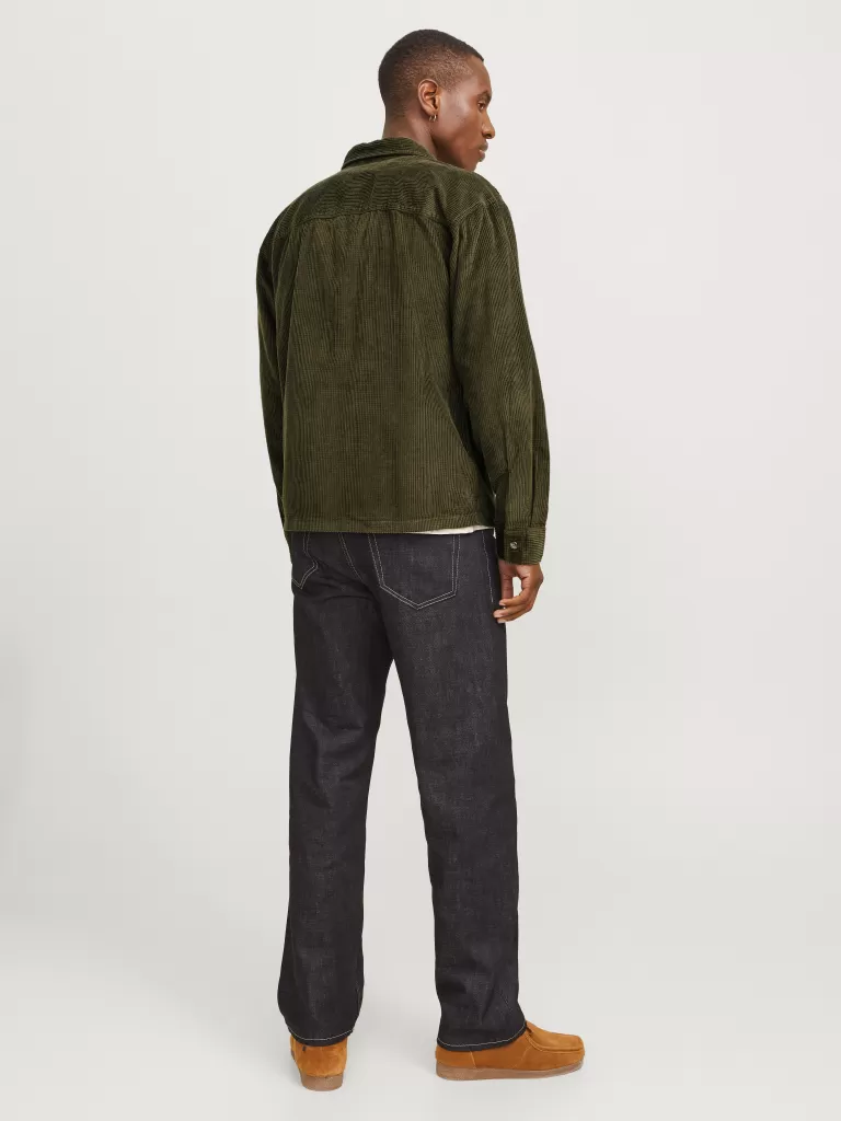 JACK & JONES Koszule^Szeroki krój Koszula Zielony