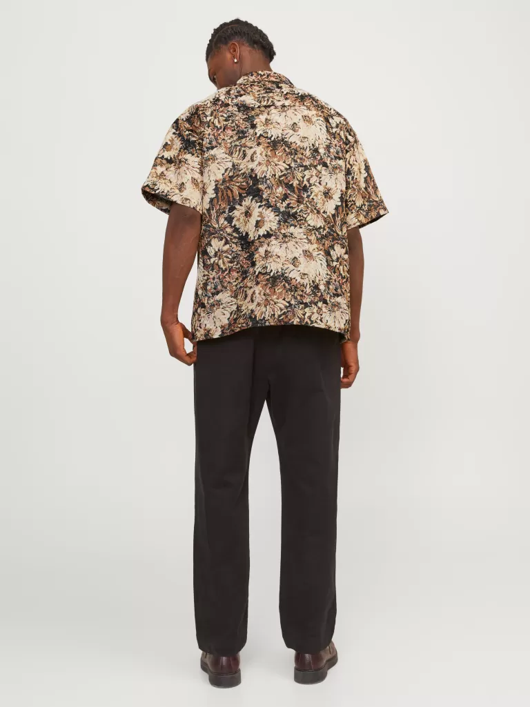 JACK & JONES Koszule^Szeroki krój Koszula Brązowy