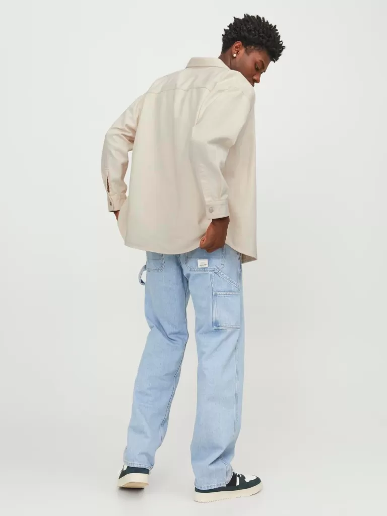 JACK & JONES Koszule | Jeansowe Koszule^Szeroki krój Koszula jeansowa Biały