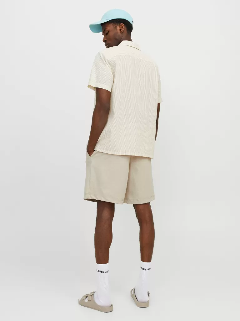 JACK & JONES Krótkie Spodenki^Szeroki krój Krótkie chinosy Szary