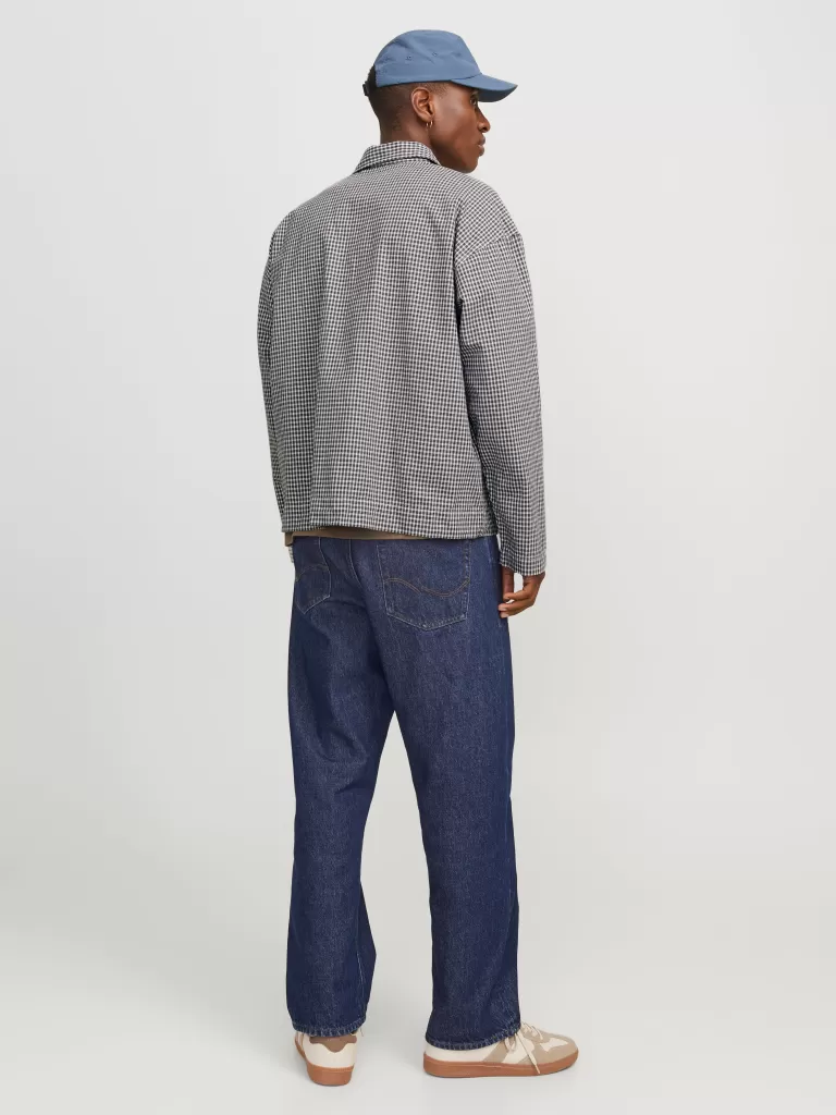 JACK & JONES Koszule^Szeroki krój Kurtka koszulowa Czarny