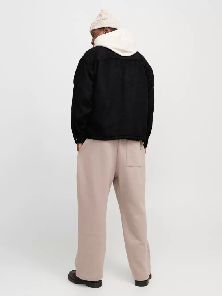 JACK & JONES Koszule^Szeroki krój Kurtka koszulowa Czarny