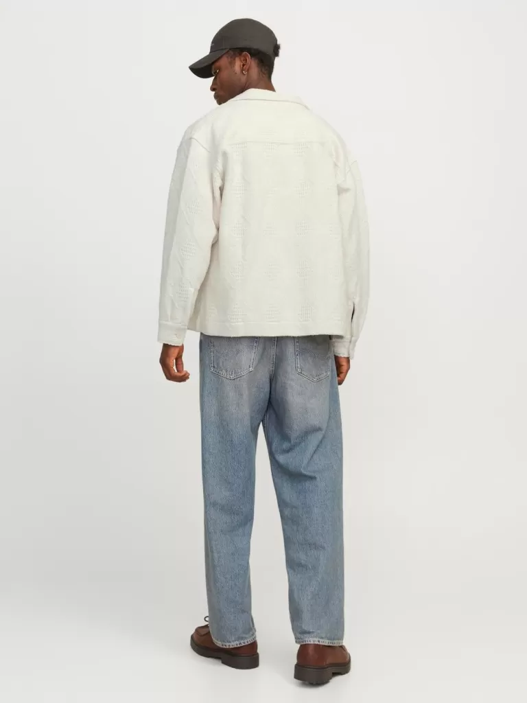 JACK & JONES Koszule^Szeroki krój Kurtka koszulowa Biały