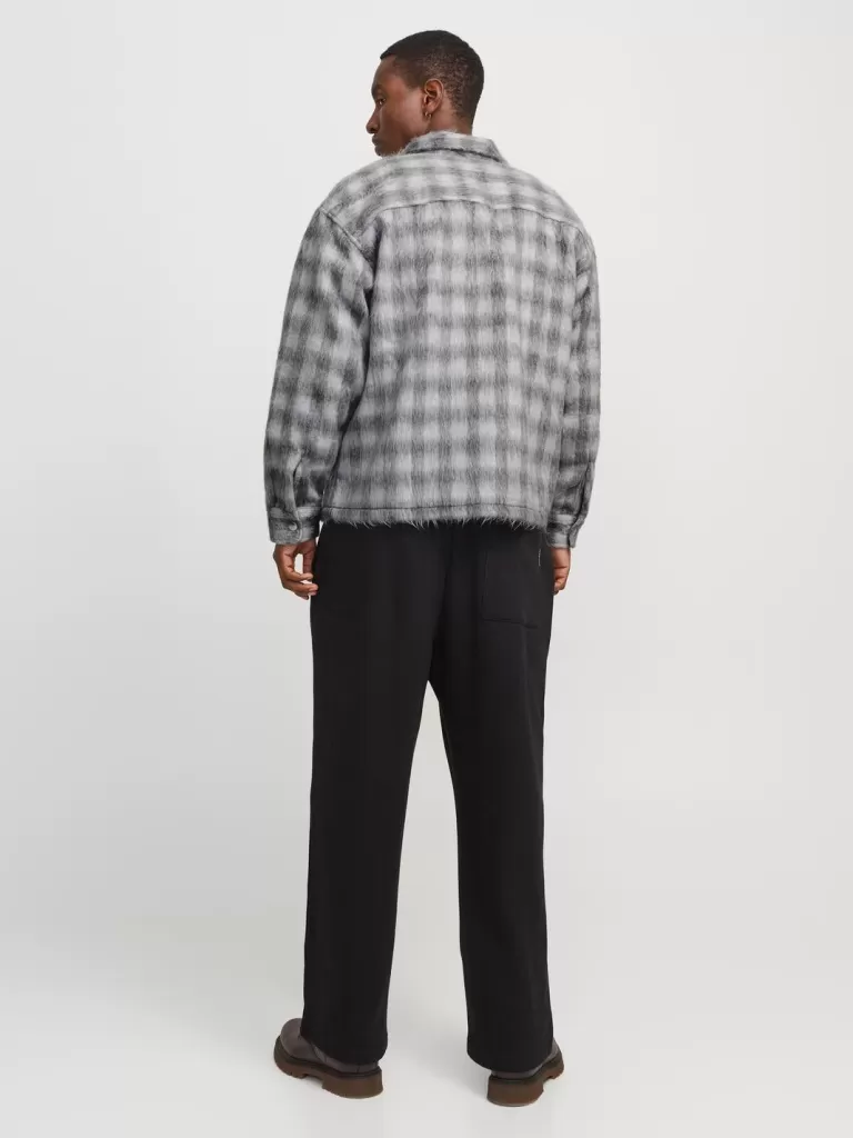 JACK & JONES Koszule^Szeroki krój Kurtka koszulowa Szary