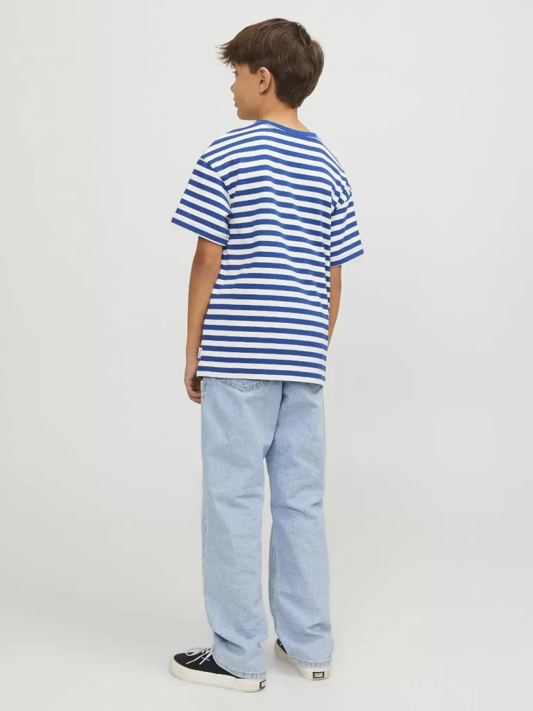 JACK & JONES Koszulki | Wyprzedaż^W paski T-shirt Junior Niebieski