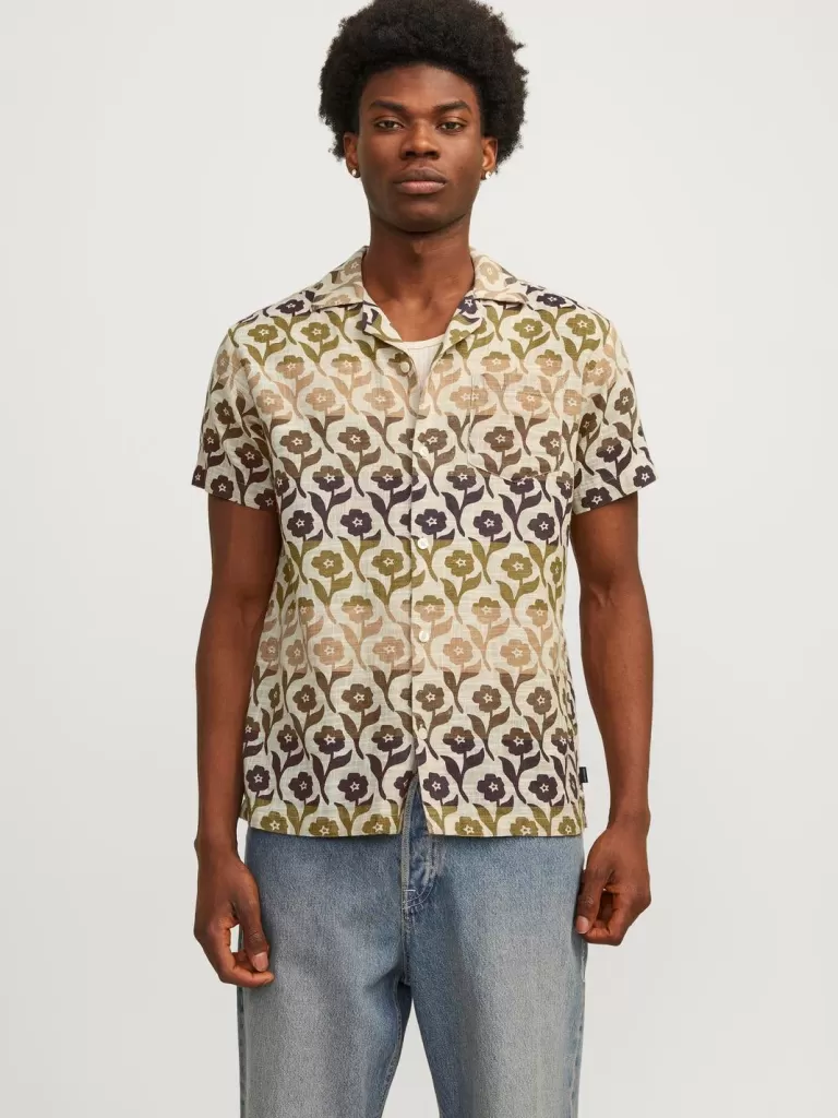 JACK & JONES Koszule^Wygodne dopasowanie Koszula Brązowy