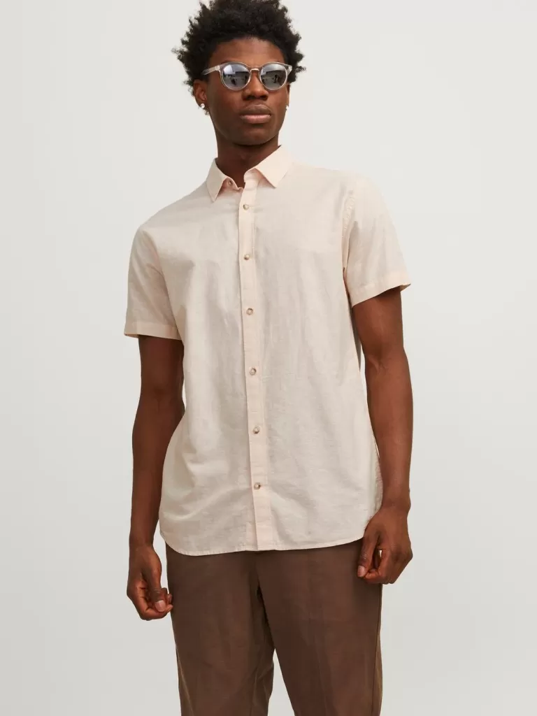 JACK & JONES Koszule^Wygodne dopasowanie Koszula Pomarańczowy