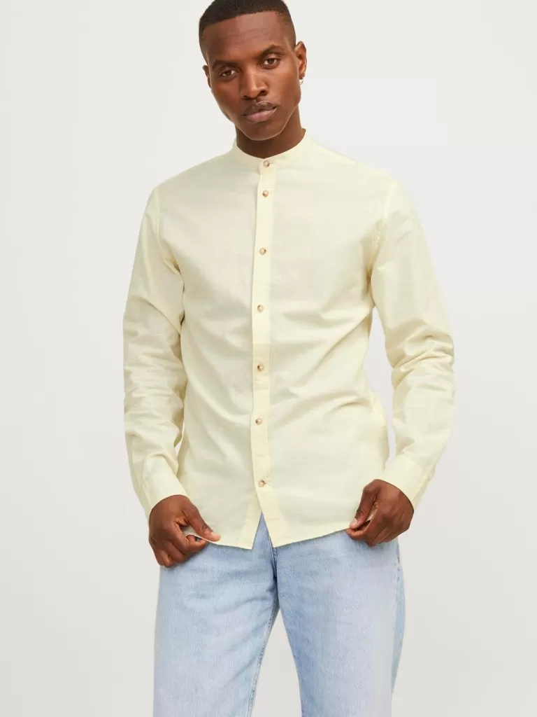 JACK & JONES Koszule^Wygodne dopasowanie Koszula Żółty