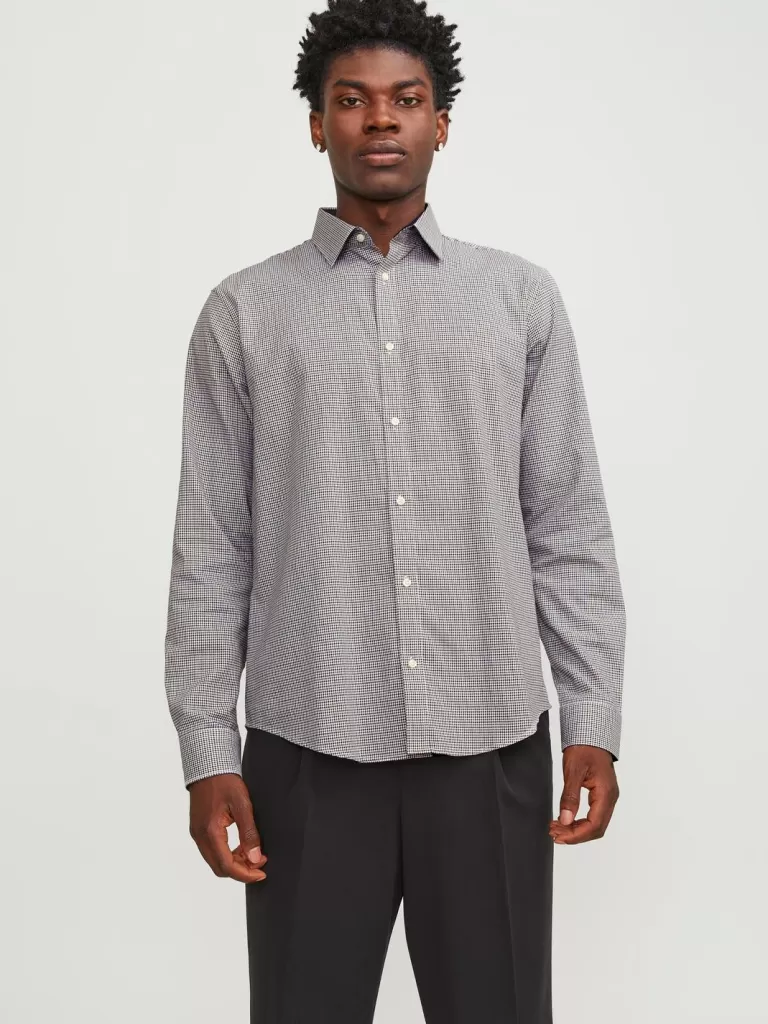 JACK & JONES Koszule^Wygodne dopasowanie Koszula Brązowy