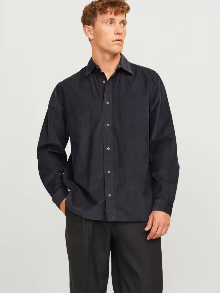 JACK & JONES Koszule^Wygodne dopasowanie Koszula Niebieski