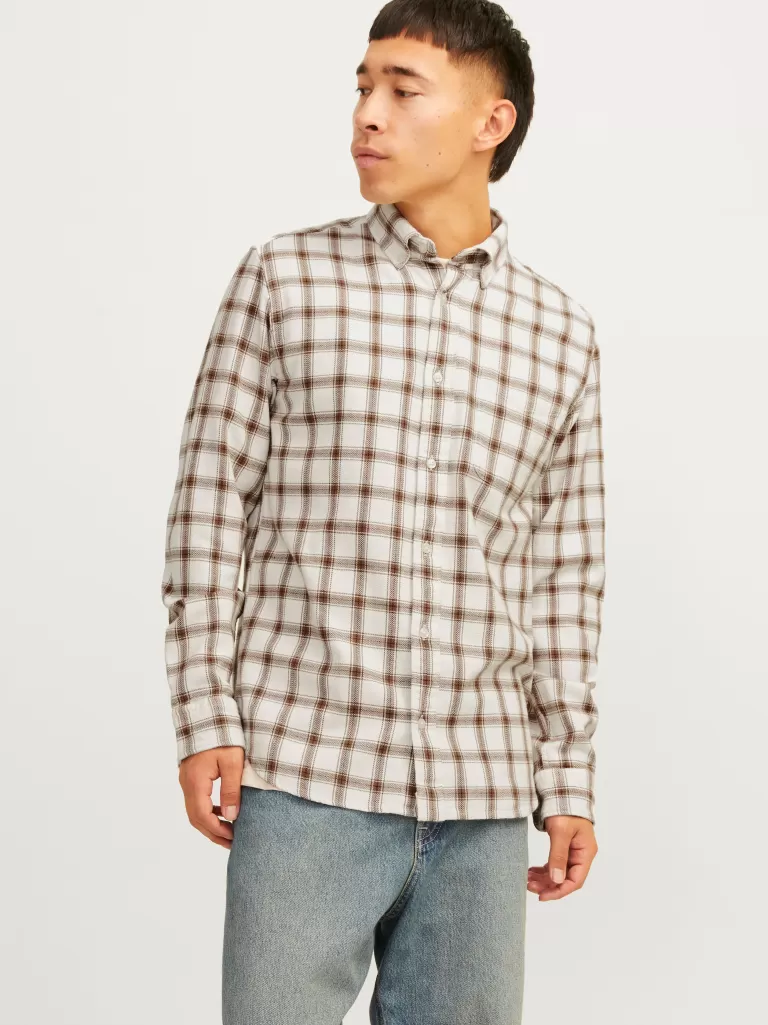 JACK & JONES Koszule^Wygodne dopasowanie Koszula Biały