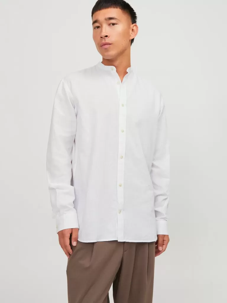 JACK & JONES Koszule^Wygodne dopasowanie Koszula Biały
