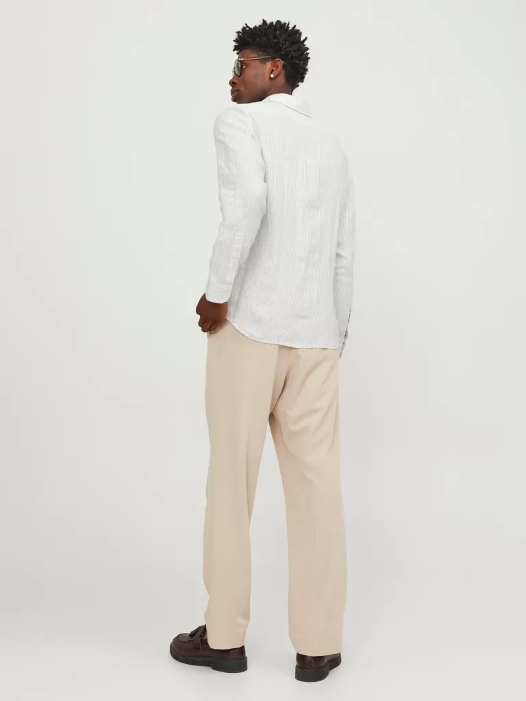 JACK & JONES Koszule^Wygodne dopasowanie Koszula Biały