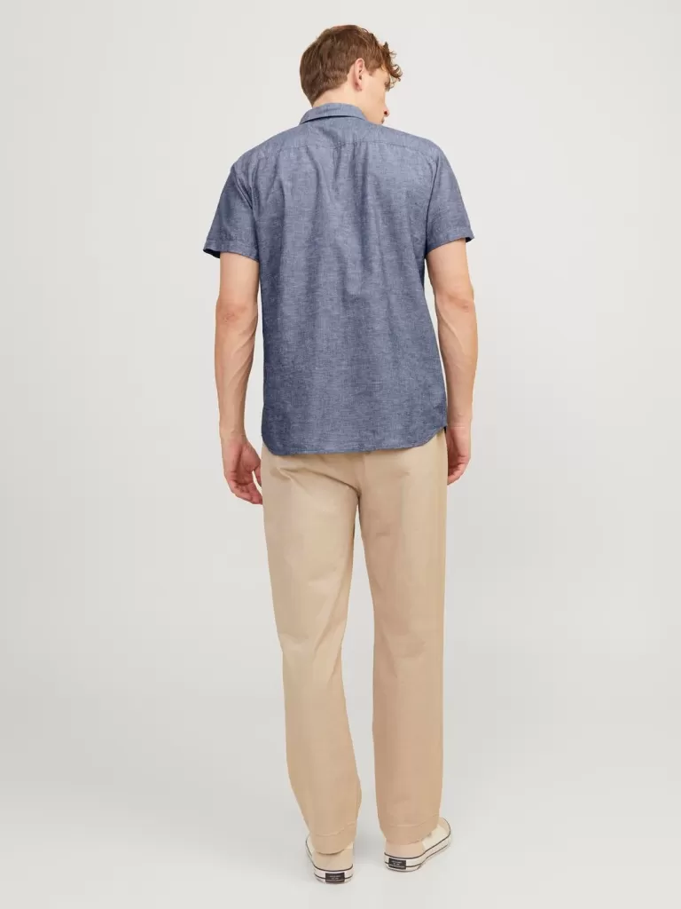 JACK & JONES Koszule^Wygodne dopasowanie Koszula Niebieski