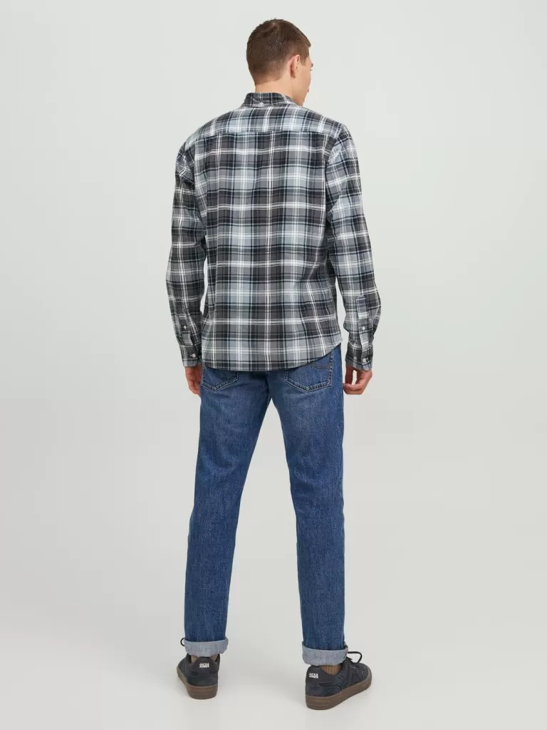JACK & JONES Koszule^Wygodne dopasowanie Koszula Niebieski